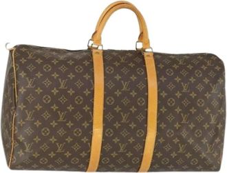 Louis Vuitton Pre-owned Weekend Bags, female, Brown, Size: ONE SIZE Pre-owned Boston Bag 55