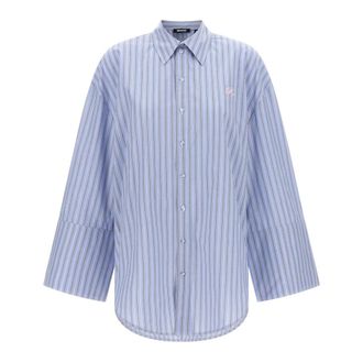 Rotate Rotate Birger Christensen, Dames, Blouses & Shirts, Blauw, Maat: XS Katoen