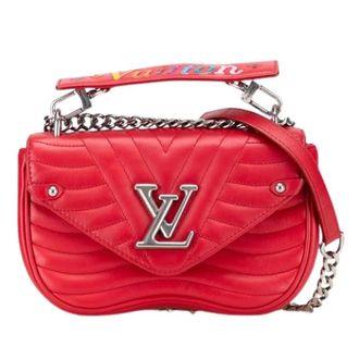 Louis Vuitton Pre-owned New Wave Chain - Dames - Pre-owned - Rood - Maat: ONE Size Leer