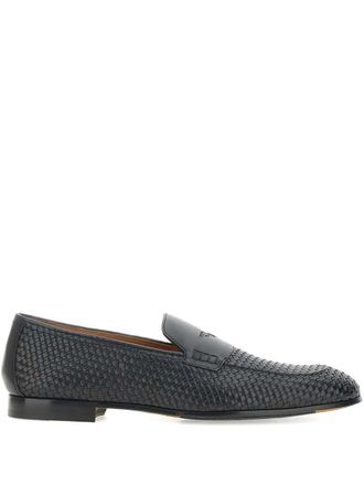 Doucal's leather loafers - Blue