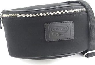 Coach Black Canvas Fanny Pack (Pre-Owned)