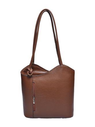 Anna Luchini Bordeauxrood Rundleer Tas