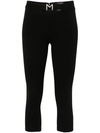 MUGLER Pantaloni con applicazione - Nero