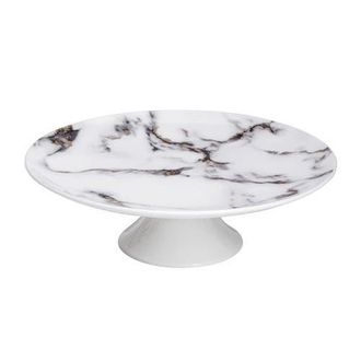Prouna Marble Venice Fog Pedestal Cake Stand in White at Nordstrom