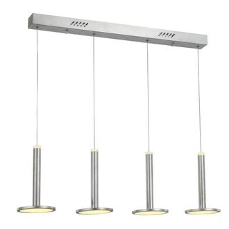Netlighting Modern LED Hanging Pendant Nickel 3000K 2690lm Dimmable in Grey