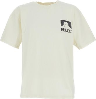 Rhude Vintage White Relaxed Fit T-Shirt