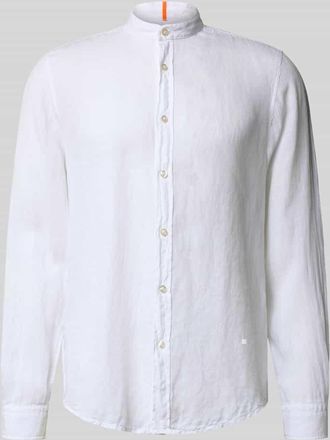 Boss Orange by Hugo Boss BOSS Orange Regular Fit Freizeithemd aus reinem Leinen Modell RACE_1_M in Weiss, Gr&ouml;&szlig;e XXXL