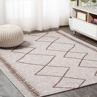 Jonathan Y Designs Derya Tribal Diamond Trellis Indoor/Outdoor Area Rug