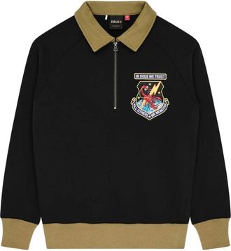 Deus Felpa All Others Half Zip - - Sweatshirts & Hoodies - Uomo - Nero - L