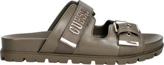 Guess Faxona Sandaal - Dames - Schoenen - Groen - Maat: 37 EU Leer