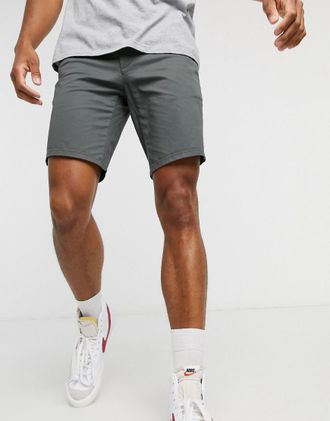Farah Hawk chino shorts in vinyl-Gray