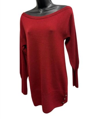 Ramy Brook Kortney Sweater Top In Merlot
