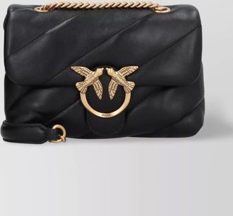 Pinko love mini puff leather crossbody bag