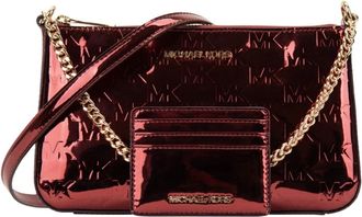Michael Kors Schoudertas - Dames - Schoudertassen - Rood - ONE Size - Leer - Tassen