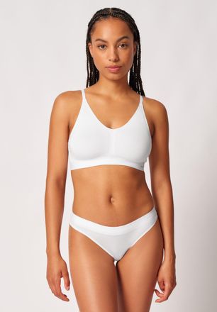 Skiny Soft-BH SKINY Smartouch, Damen, Gr. 36, Cup A/B, weiss (wei&szlig;), Obermaterial: 92% Viskose, 8% Elasthan, Basic, normal, BHs Soft-BH, herausnehmbare Pads