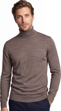 Profuomo roll neck trui Profuomo taupe