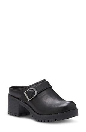 Eastland Nola Block Heel Lug Sole Clog in Black at Nordstrom Rack, Size 6.5