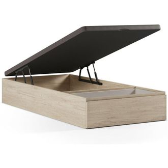 Vente-Unique Vente-unique - Rete a doghe contenitore con cassetto 90 x 200 cm Naturale chiaro - hestia di ysm&eacute;e