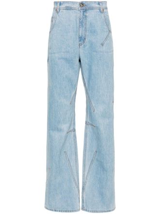 【関税込み】Andersson Bell ブルー Mahina ジーンズ Andersson Bell Mahina patchwork-stripe Jeans | Blue