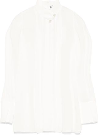 Nissa Blusa con applicazione - Bianco