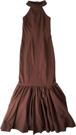 House of Sunny halterneck fishtail dress - Brown