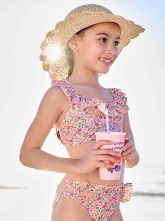Vertbaudet M&auml;dchen Bikini Oeko-Tex hellrosa