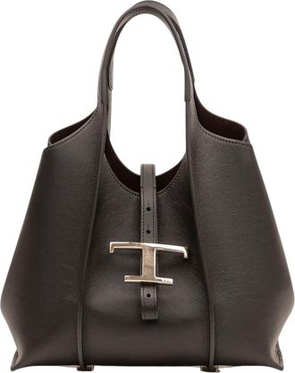 Tod's Black T Timeless Mini Tote
