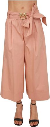 Pinko Pinko, Broeken, Dames, Roze, S, Katoen, Doreen Pantalone