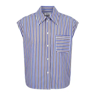 ottod'Ame Shirts, female, Multicolor, Size: XS Cropped Striped Shirt