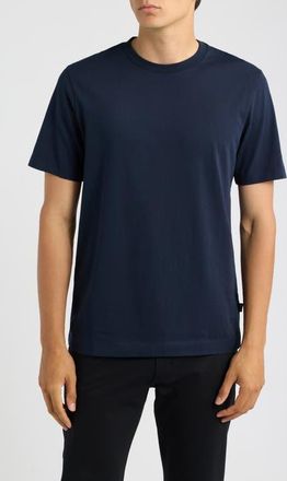 BOSS Thompson Solid Cotton T-Shirt in Dark Blue at Nordstrom, Size Xxx-Large