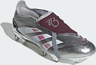 adidas adidas Performance Unisex Predator Elite JB Fold-Over Tongue Firm Ground Boots - Silver - Size UK 7