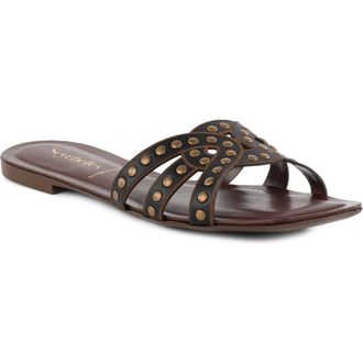 Seychelles Treasure Studded Slide Sandal in Black at Nordstrom, Size 9.5