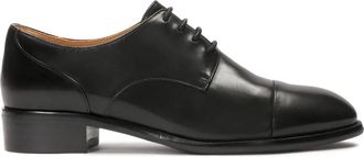 Kazar Leren halfhoge veterschoenen - Dames - Veterschoenen - Zwart - 37 EU - Leer - Schoenen
