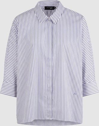 Jeanne Vouland Chemise Malo Ray&eacute;e Bleue