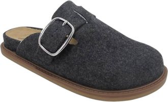 Jellypop Womens Palmer Clogs In Grey Combo Flannel
