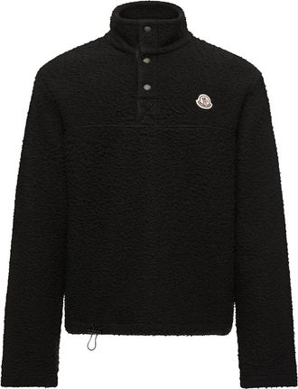 Moncler Moncler Logo Knit Sweatshirt, Men, Black, Size: 3xl