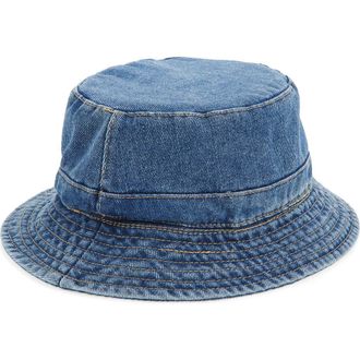 BP. Denim Bucket Hat in Medium Wash at Nordstrom