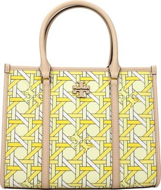 Tory Burch Yellow Fabric Womens Handbag
