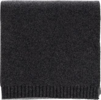 Lisa Yang Frederica Cashmere Sjaal - Heren - Wintersjaals - Grijs - ONE Size - Leer - Accessoires