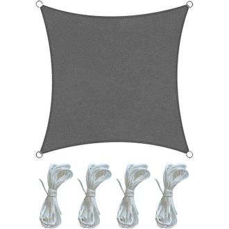 Mobili Rebecca Mobili Rebecca - Rebecca Mobili Toldo Parasol en Polietileno Gris Protección uv 5x5