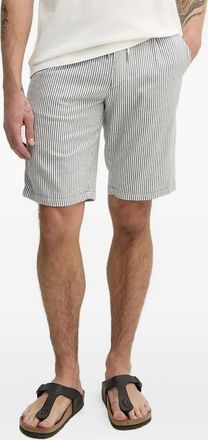 Joop Shorts a righe in misto lino e cotone - Blu
