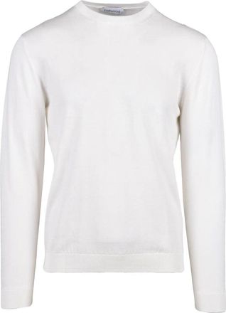 Bellwood White Crewneck Cotton Sweater