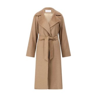 Max Mara Dames, Mantels, Bruin, Maat: XL Zijde