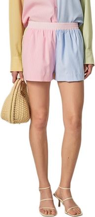 English Factory Colorblock Stripe Pull-On Shorts in Multi at Nordstrom, Size X-Small
