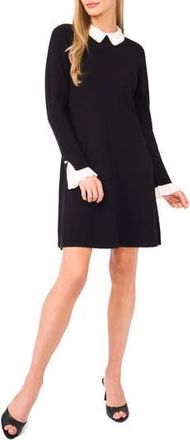 CeCe by Cynthia Steffe Embellished Long Sleeve Sweater Dress in Rich Black at Nordstrom Rack, Size Medium