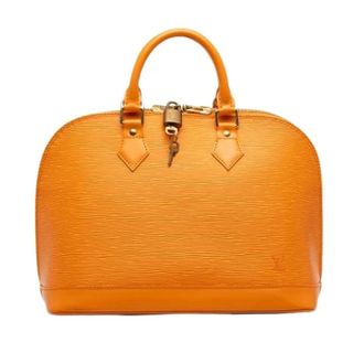 Louis Vuitton Pre-owned Alma PM - Dames - Pre-owned - Oranje - Maat: ONE Size Leer
