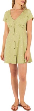 Hurley Wavy Dot Minidress in Fern at Nordstrom, Size X-Small