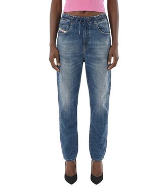 Diesel Blue Tapered Mid Rise Jeans