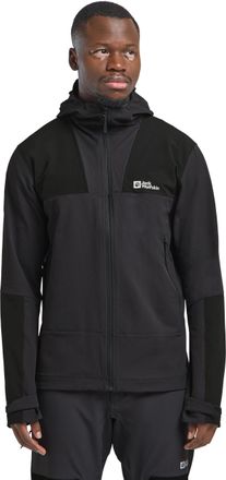 Jack Wolfskin Outdoorjacke JACK WOLFSKIN ANDUR JKT M, Damen, Gr. XL (54/56), grau (phantom), 1. OBERSTOFF: 91% POLYAMID, 9% ELASTHAN; 2. OBERSTOFF: 90% POLYAMID, 10