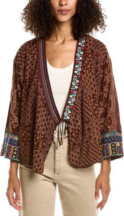 Johnny Was Square Seraphina Kimono In Brown